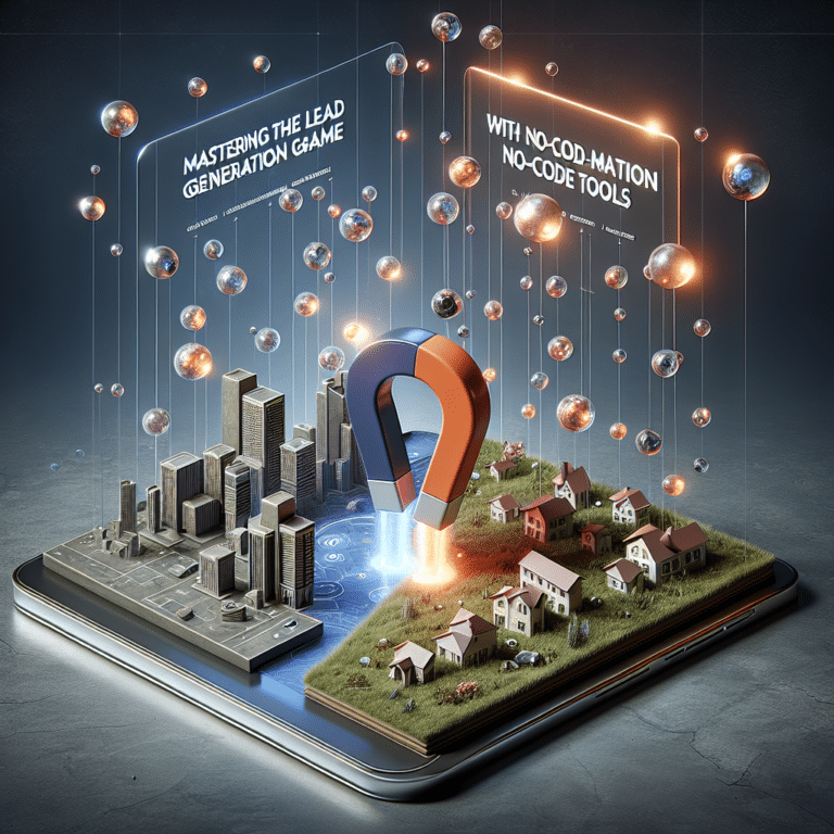 Mastering the Lead Generation Game in Real Estate with No-Code Tools".